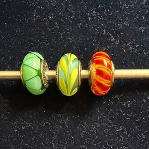 Colorful Pandora Beaded Charm Set